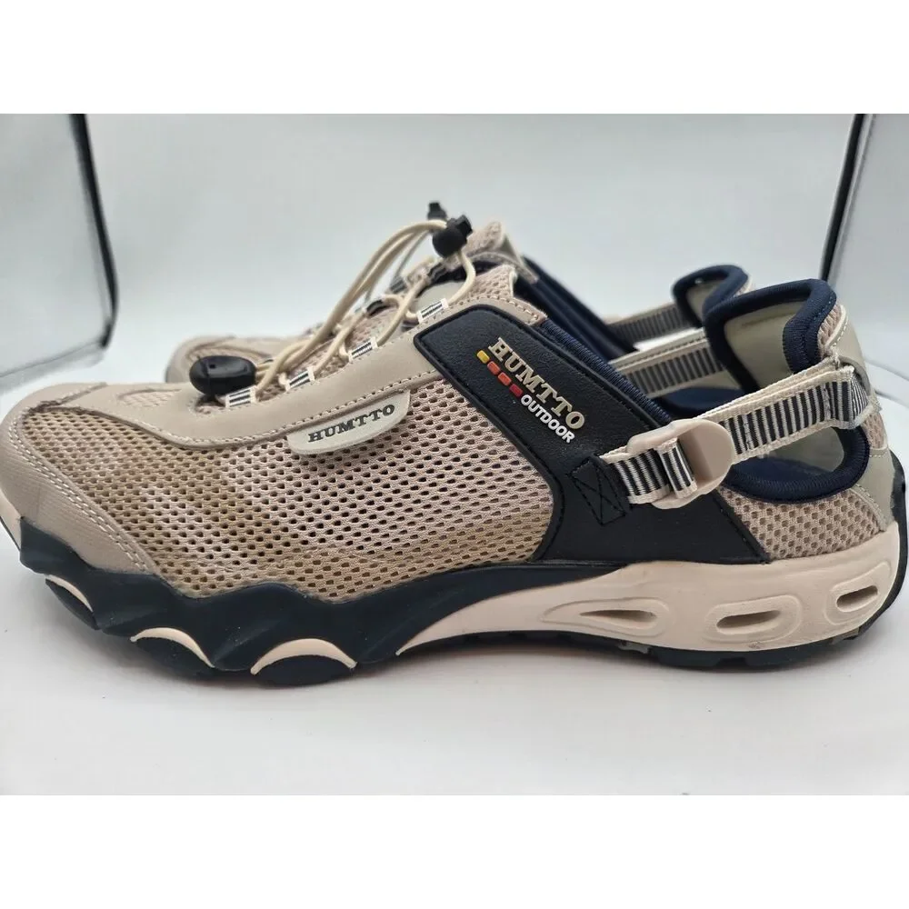 Humtto HT1605.5 Outdoor Hiking Water Shoes Beige Mesh Size 10.5 trail